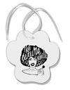 TooLoud The Future Is Female Paw Print Shaped Ornament-Ornament-TooLoud-Davson Sales