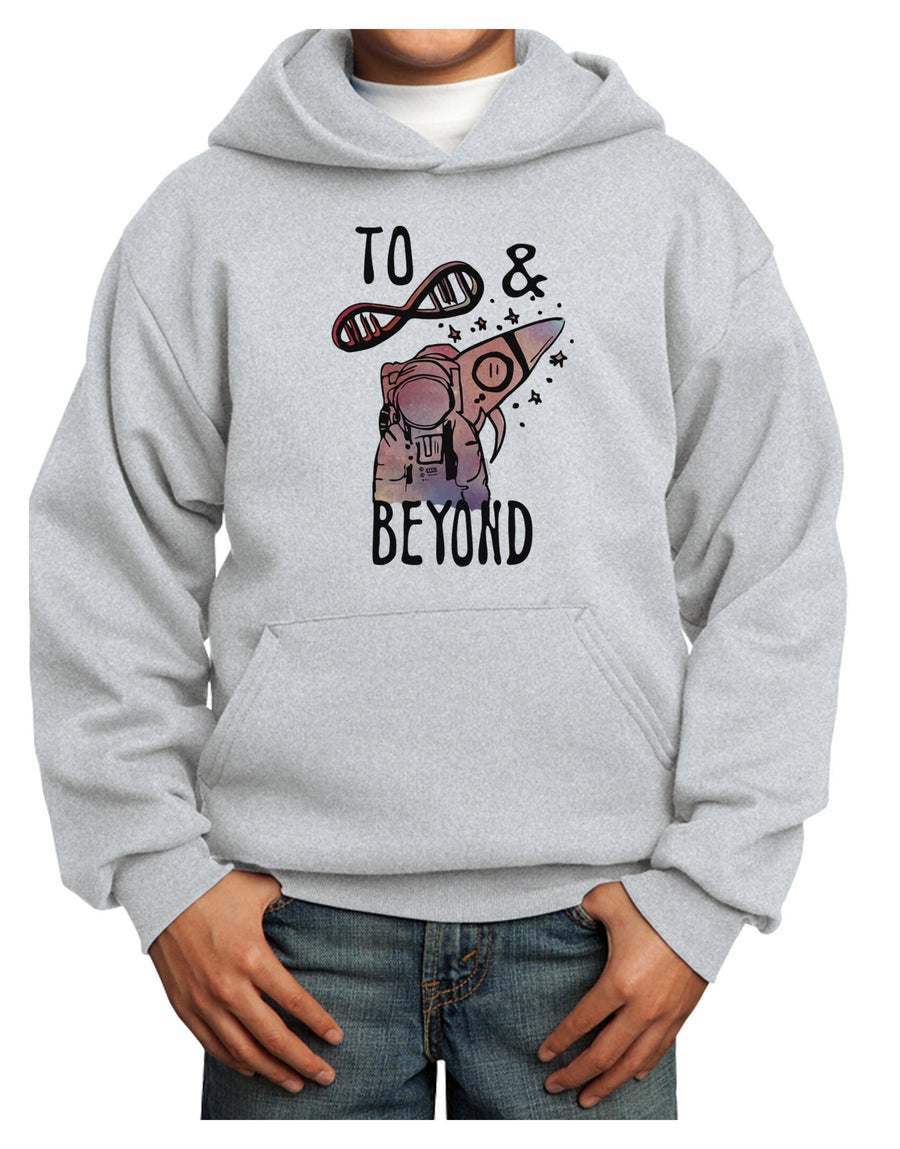 TooLoud To infinity and beyond Youth Hoodie Pullover Sweatshirt-Youth Hoodie-TooLoud-White-XS-Davson Sales