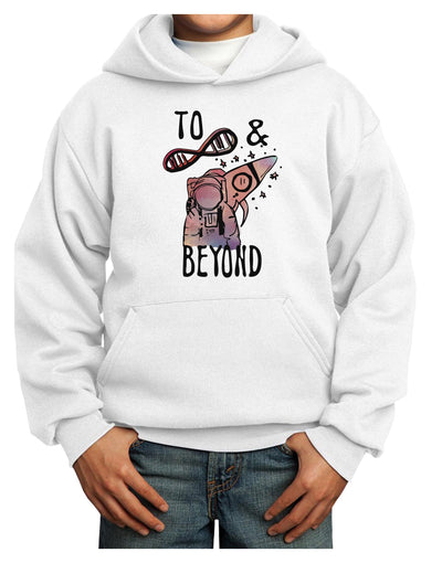 TooLoud To infinity and beyond Youth Hoodie Pullover Sweatshirt-Youth Hoodie-TooLoud-White-XS-Davson Sales