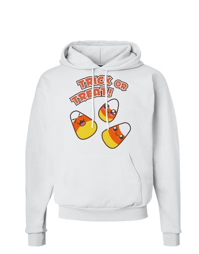 TooLoud Trick or Treat Cute Candy Corn Halloween Hoodie Sweatshirt-Hoodie-TooLoud-White-Small-Davson Sales