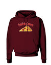 TooLoud True Love - Pizza Dark Hoodie Sweatshirt-Hoodie-TooLoud-Maroon-Small-Davson Sales