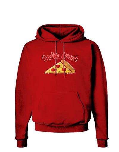 TooLoud True Love - Pizza Dark Hoodie Sweatshirt-Hoodie-TooLoud-Red-Small-Davson Sales