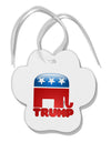 TooLoud Trump Bubble Symbol Paw Print Shaped Ornament-Ornament-TooLoud-White-Davson Sales