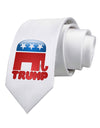 TooLoud Trump Bubble Symbol Printed White Necktie