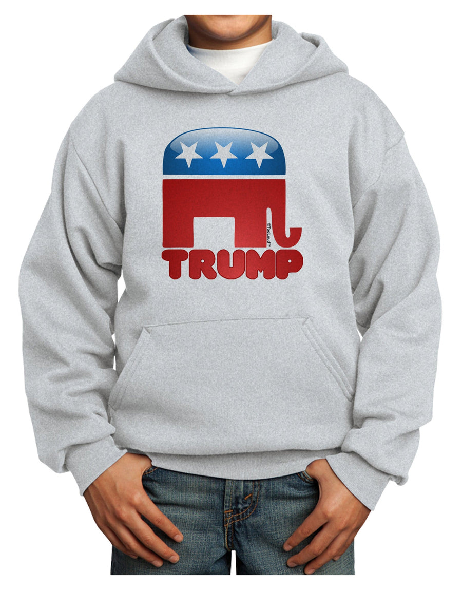 TooLoud Trump Bubble Symbol Youth Hoodie Pullover Sweatshirt-Youth Hoodie-TooLoud-White-XS-Davson Sales