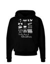 TooLoud Twelve Days of Christmas Text Dark Hoodie Sweatshirt-Hoodie-TooLoud-Black-Small-Davson Sales