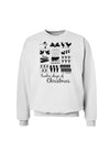 TooLoud Twelve Days of Christmas Text Sweatshirt-Sweatshirts-TooLoud-White-Small-Davson Sales