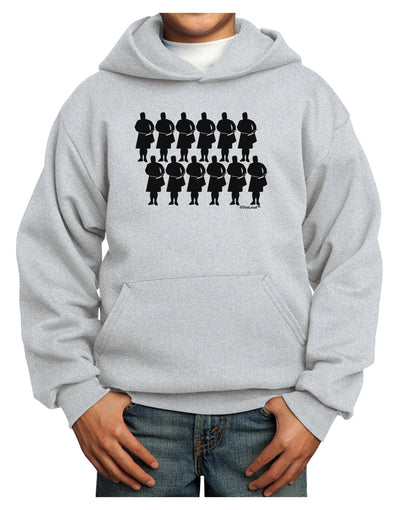 TooLoud Twelve Drummers Drumming Youth Hoodie Pullover Sweatshirt-Youth Hoodie-TooLoud-Ash-XS-Davson Sales