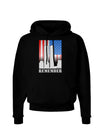 TooLoud Twin Towers Remember Dark Hoodie Sweatshirt-Hoodie-TooLoud-Black-Small-Davson Sales