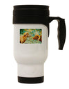 TooLoud Two Bighorn Rams Watercolor Stainless Steel 14oz Travel Mug-Travel Mugs-TooLoud-White-Davson Sales