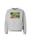 TooLoud Two Bighorn Rams Watercolor Sweatshirt-Sweatshirts-TooLoud-AshGray-Small-Davson Sales