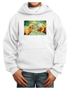 TooLoud Two Bighorn Rams Watercolor Youth Hoodie Pullover Sweatshirt-Youth Hoodie-TooLoud-White-XS-Davson Sales