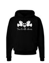 TooLoud Two Turtle Doves Text Dark Hoodie Sweatshirt-Hoodie-TooLoud-Black-Small-Davson Sales