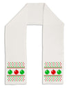 TooLoud Ugly Christmas Sweater Ornaments Adult Fleece 64&#x22; Scarf-Ornament-TooLoud-White-One-Size-Adult-Davson Sales