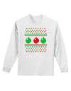 TooLoud Ugly Christmas Sweater Ornaments Adult Long Sleeve Shirt-Ornament-TooLoud-White-Small-Davson Sales