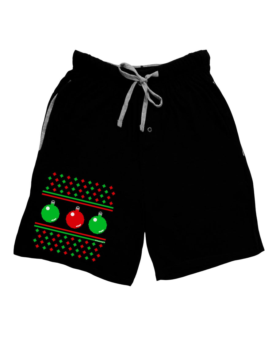 TooLoud Ugly Christmas Sweater Ornaments Adult Lounge Shorts-Ornament-TooLoud-Black-Small-Davson Sales