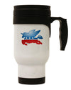 TooLoud Unicorn Political Symbol Stainless Steel 14oz Travel Mug-Travel Mugs-TooLoud-White-Davson Sales