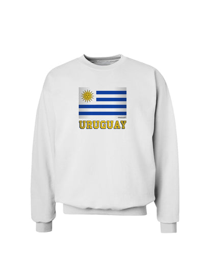 TooLoud Uruguay Flag Sweatshirt-Sweatshirt-TooLoud-White-Small-Davson Sales