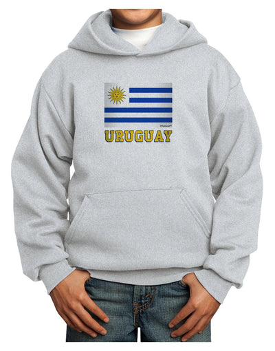 TooLoud Uruguay Flag Youth Hoodie Pullover Sweatshirt-Youth Hoodie-TooLoud-Ash-XS-Davson Sales