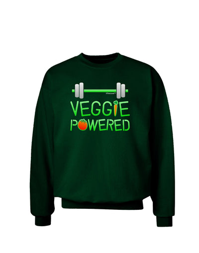 TooLoud Veggie Powered Adult Dark Sweatshirt-Sweatshirts-TooLoud-Deep-Forest-Green-Small-Davson Sales