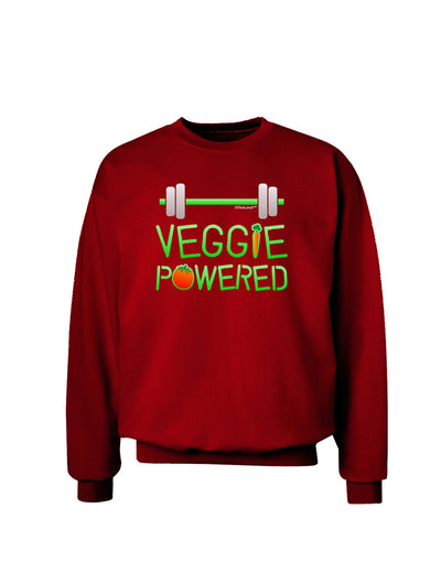 TooLoud Veggie Powered Adult Dark Sweatshirt-Sweatshirts-TooLoud-Deep-Red-Small-Davson Sales