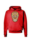 TooLoud Version 8 Gold Day of the Dead Calavera Dark Hoodie Sweatshirt-Hoodie-TooLoud-Red-Small-Davson Sales