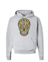 TooLoud Version 8 Gold Day of the Dead Calavera Hoodie Sweatshirt-Hoodie-TooLoud-AshGray-Small-Davson Sales