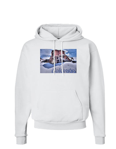 TooLoud Victor Mines Colorado Text Hoodie Sweatshirt-Hoodie-TooLoud-White-Small-Davson Sales