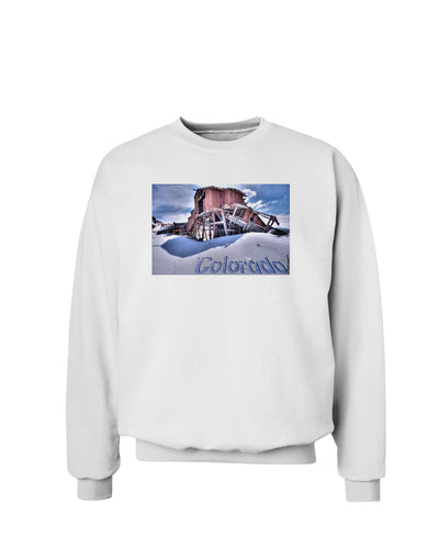 TooLoud Victor Mines Colorado Text Sweatshirt-Sweatshirts-TooLoud-White-Small-Davson Sales