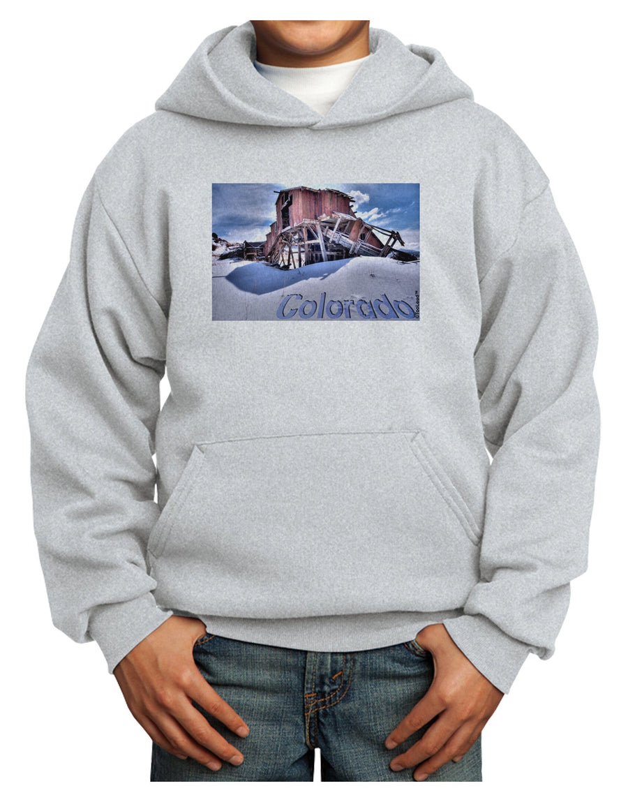 TooLoud Victor Mines Colorado Text Youth Hoodie Pullover Sweatshirt-Youth Hoodie-TooLoud-White-XS-Davson Sales