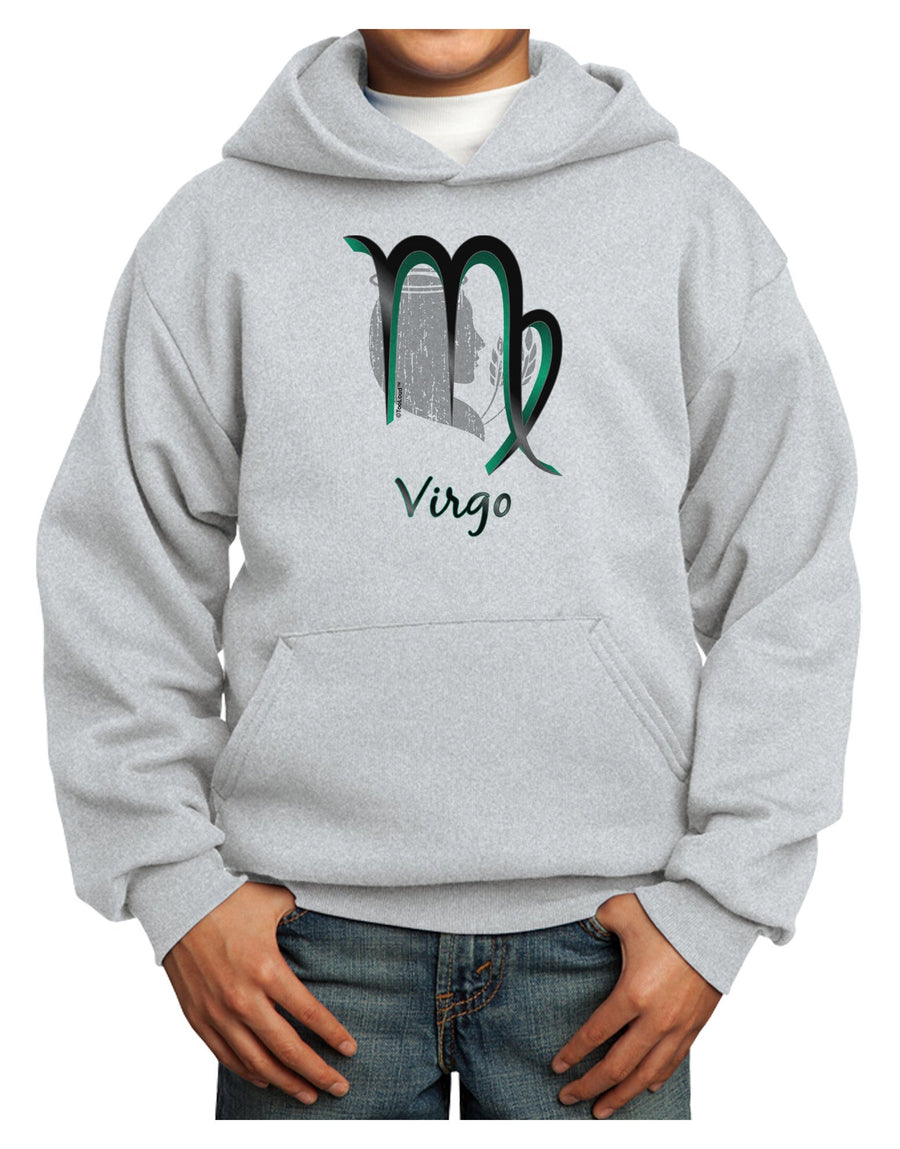 TooLoud Virgo Symbol Youth Hoodie Pullover Sweatshirt-Youth Hoodie-TooLoud-White-XS-Davson Sales