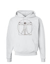 TooLoud Vitruvian Man Drawing Hoodie Sweatshirt-Hoodie-TooLoud-White-Small-Davson Sales