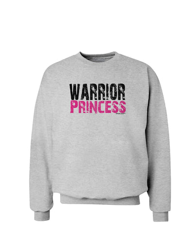 TooLoud Warrior Princess Pink Sweatshirt-Sweatshirts-TooLoud-AshGray-Small-Davson Sales