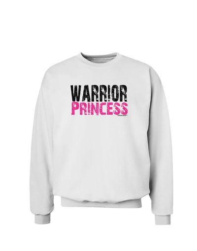 TooLoud Warrior Princess Pink Sweatshirt-Sweatshirts-TooLoud-White-Small-Davson Sales