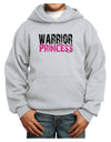 TooLoud Warrior Princess Pink Youth Hoodie Pullover Sweatshirt-Youth Hoodie-TooLoud-Ash-XS-Davson Sales