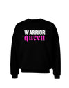 TooLoud Warrior Queen Pink Script Adult Dark Sweatshirt-Sweatshirts-TooLoud-Black-Small-Davson Sales