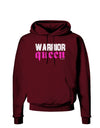 TooLoud Warrior Queen Pink Script Dark Hoodie Sweatshirt-Hoodie-TooLoud-Maroon-Small-Davson Sales