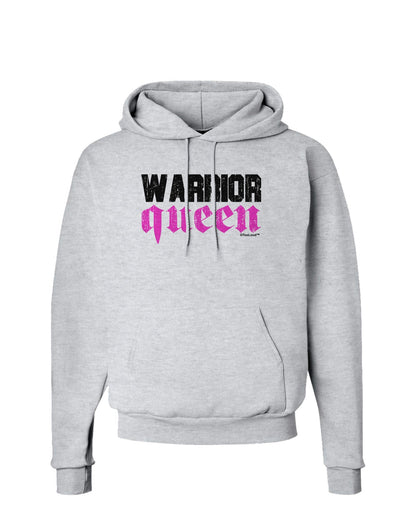 TooLoud Warrior Queen Pink Script Hoodie Sweatshirt-Hoodie-TooLoud-AshGray-Small-Davson Sales