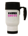 TooLoud Warrior Queen Pink Script Stainless Steel 14oz Travel Mug-Travel Mugs-TooLoud-White-Davson Sales