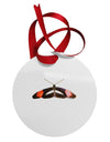 TooLoud Watercolor Butterfly Black Circular Metal Ornament-Ornament-TooLoud-White-Davson Sales