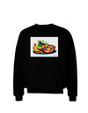 TooLoud Watercolor Fruit Bowl 3 Adult Dark Sweatshirt-Sweatshirts-TooLoud-Black-Small-Davson Sales