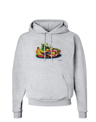 TooLoud Watercolor Fruit Bowl 3 Hoodie Sweatshirt-Hoodie-TooLoud-AshGray-Small-Davson Sales