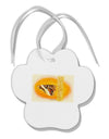 TooLoud Watercolor Owl Moth Paw Print Shaped Ornament-Ornament-TooLoud-White-Davson Sales