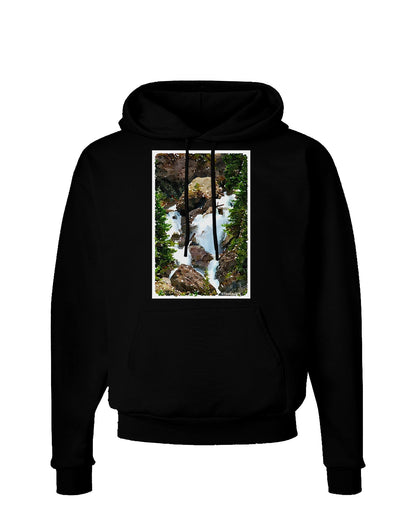 TooLoud Waterfall Watercolor Dark Hoodie Sweatshirt-Hoodie-TooLoud-Black-Small-Davson Sales