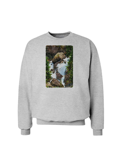 TooLoud Waterfall Watercolor Sweatshirt-Sweatshirts-TooLoud-AshGray-Small-Davson Sales