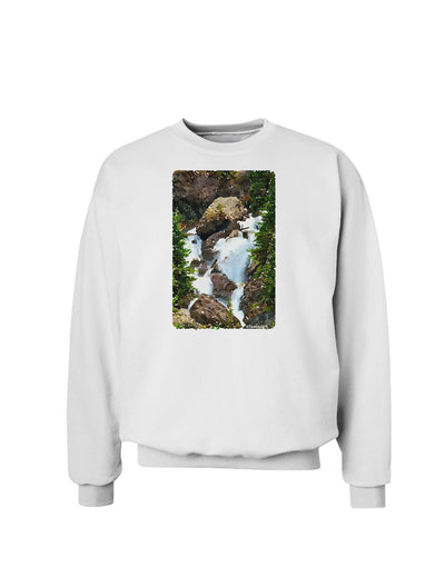 TooLoud Waterfall Watercolor Sweatshirt-Sweatshirts-TooLoud-White-Small-Davson Sales