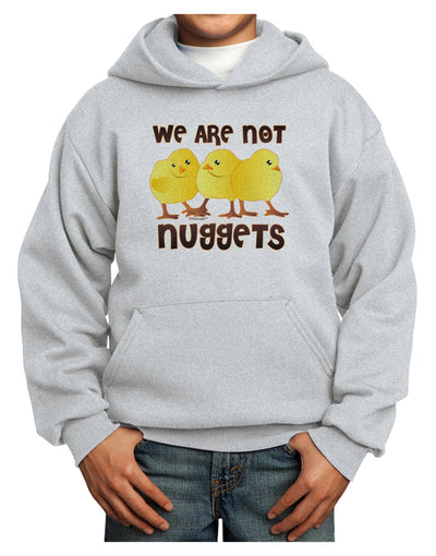 TooLoud We Are Not Nuggets Youth Hoodie Pullover Sweatshirt-Youth Hoodie-TooLoud-Ash-XS-Davson Sales