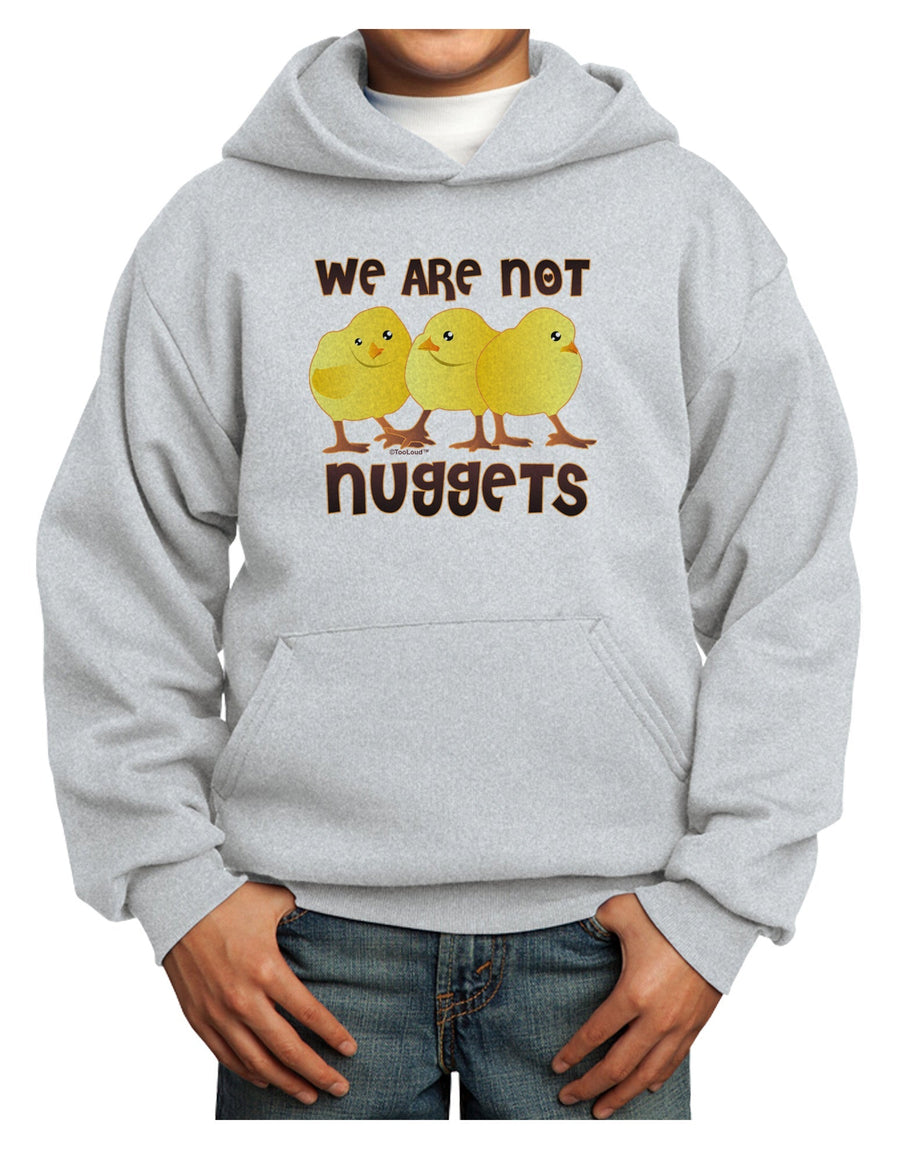 TooLoud We Are Not Nuggets Youth Hoodie Pullover Sweatshirt-Youth Hoodie-TooLoud-White-XS-Davson Sales