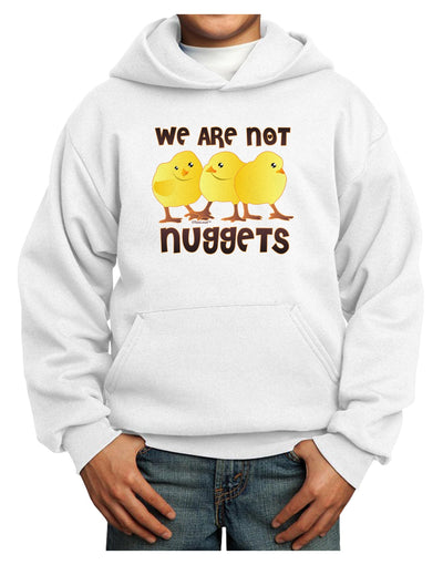 TooLoud We Are Not Nuggets Youth Hoodie Pullover Sweatshirt-Youth Hoodie-TooLoud-White-XS-Davson Sales