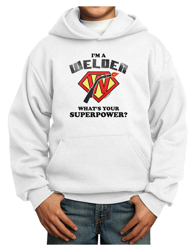 TooLoud Welder - Superpower Youth Hoodie Pullover Sweatshirt-Youth Hoodie-TooLoud-White-XS-Davson Sales